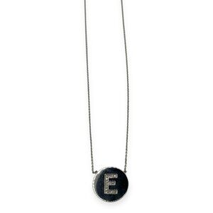 Jennifer Meyer Diamond Initial Disc Necklace